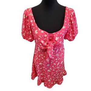 NWT Sienna Sky Pink Baby Doll Mini Dress Size M
